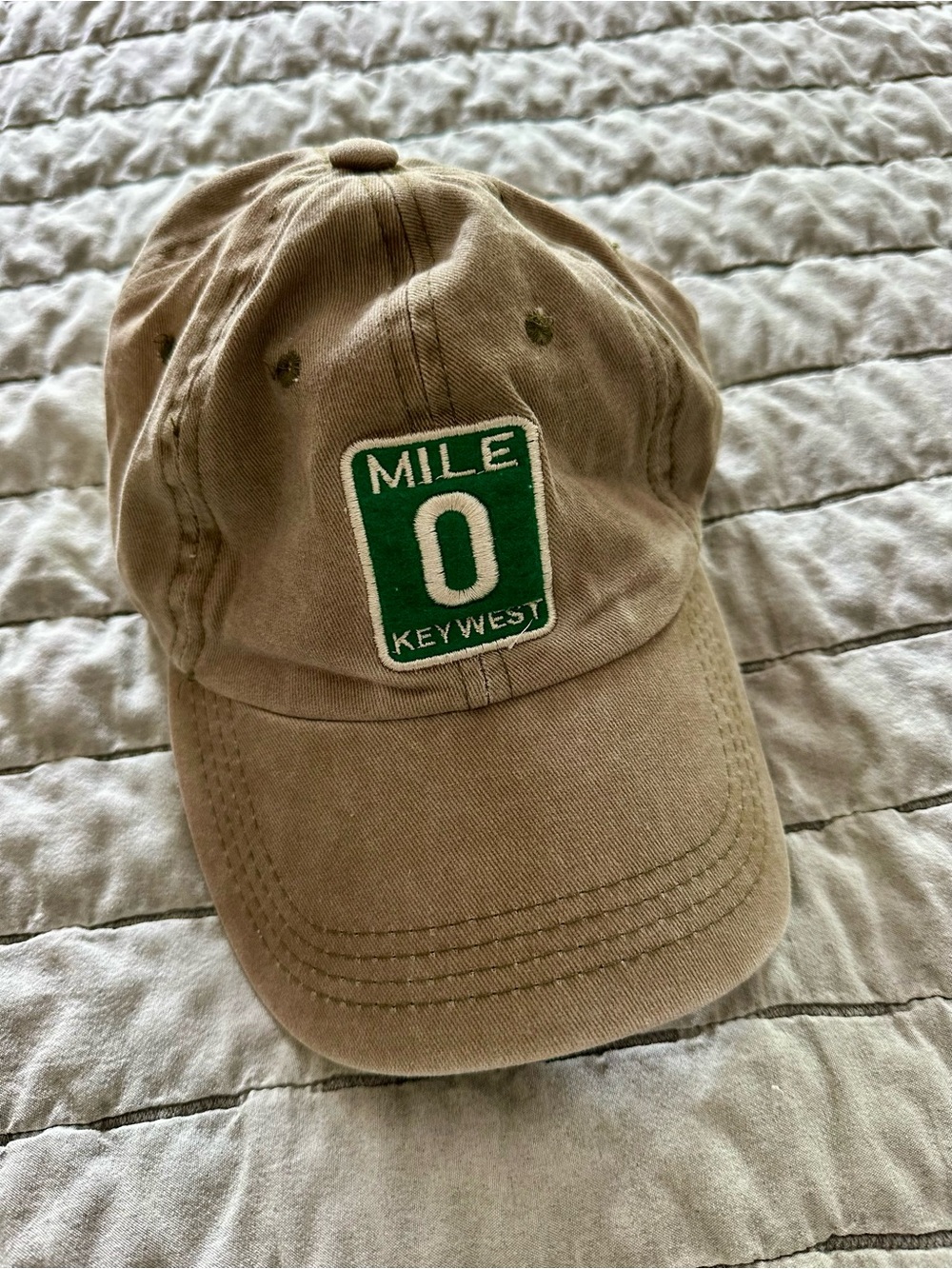 Mile 0 Key West Green Dad Baseball Cap